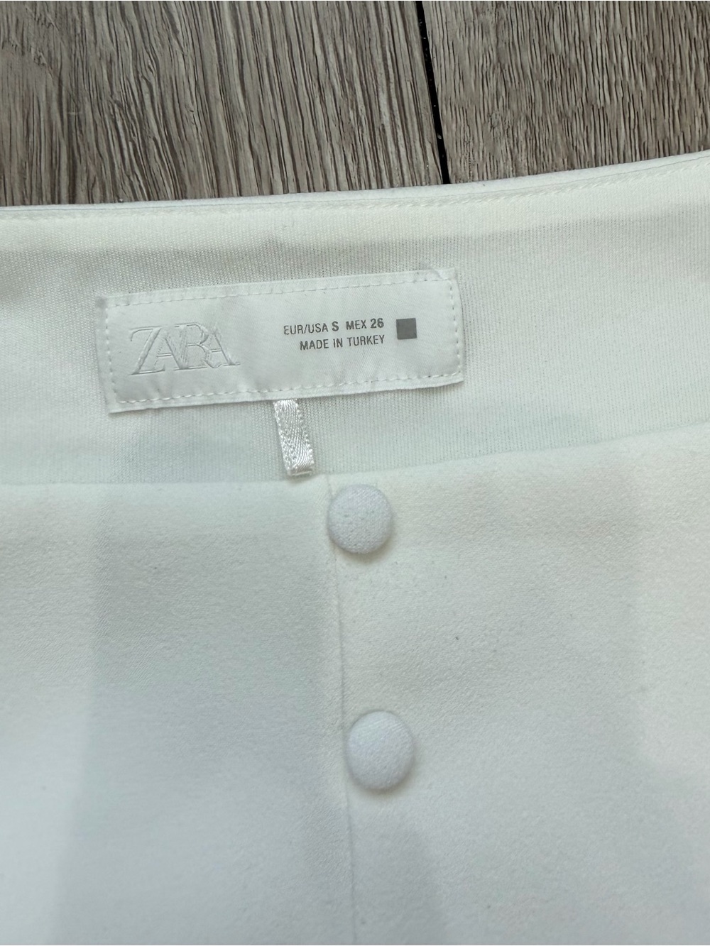 Zara short summer white ivory dress S - Picture 4 of 5